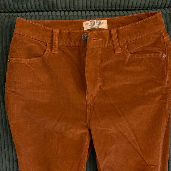 Free People High Waist Skinny Corduroy Pants - Picture 2 of 5